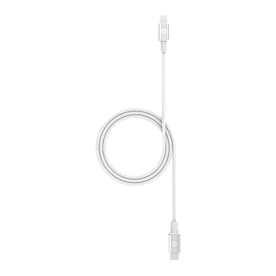 Mophie Apple Lightning to USB-C 1m Fast Sync/Charge Durable Cable White